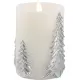 LED svíčka z pravého vosku Vánoce