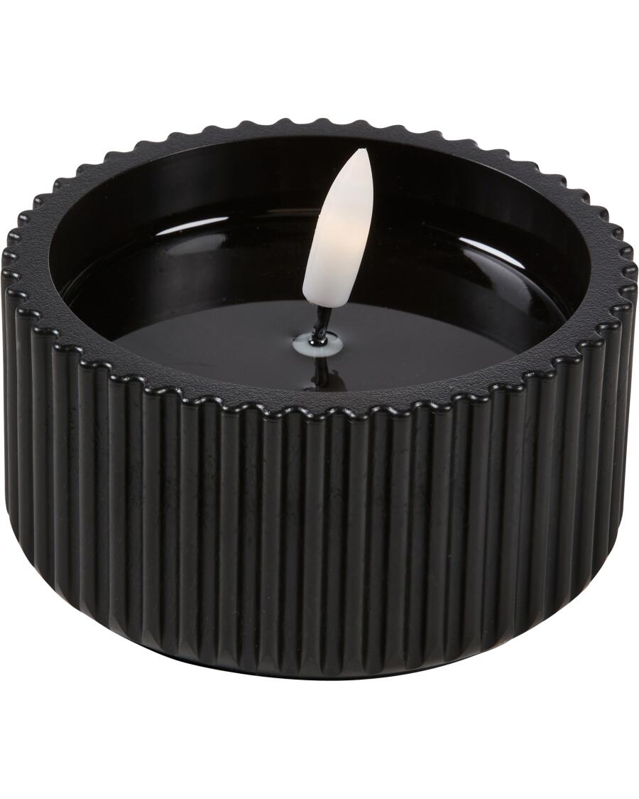 LED-Kerze Weihnachten schwarz