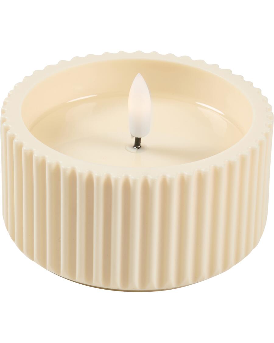 LED-Kerze Weihnachten creme