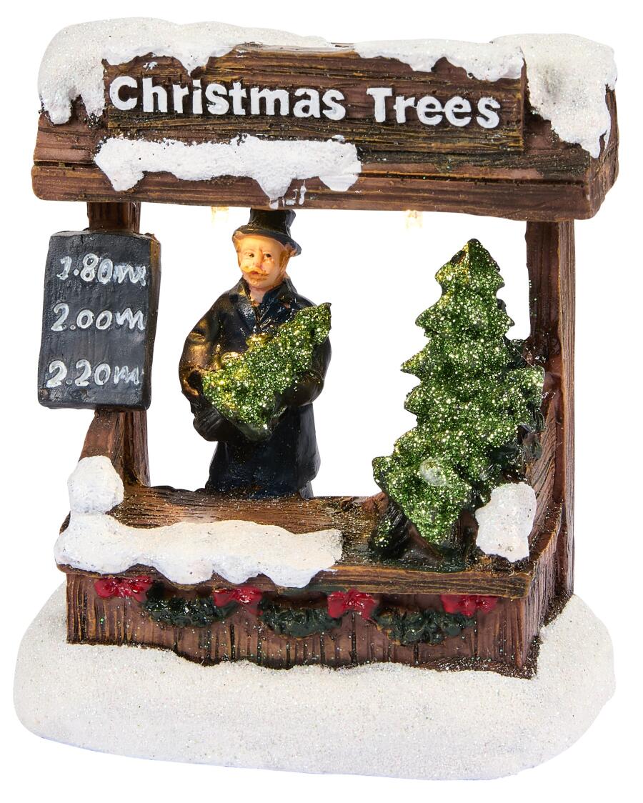 LED-Weihnachtsstand dunkelbraun