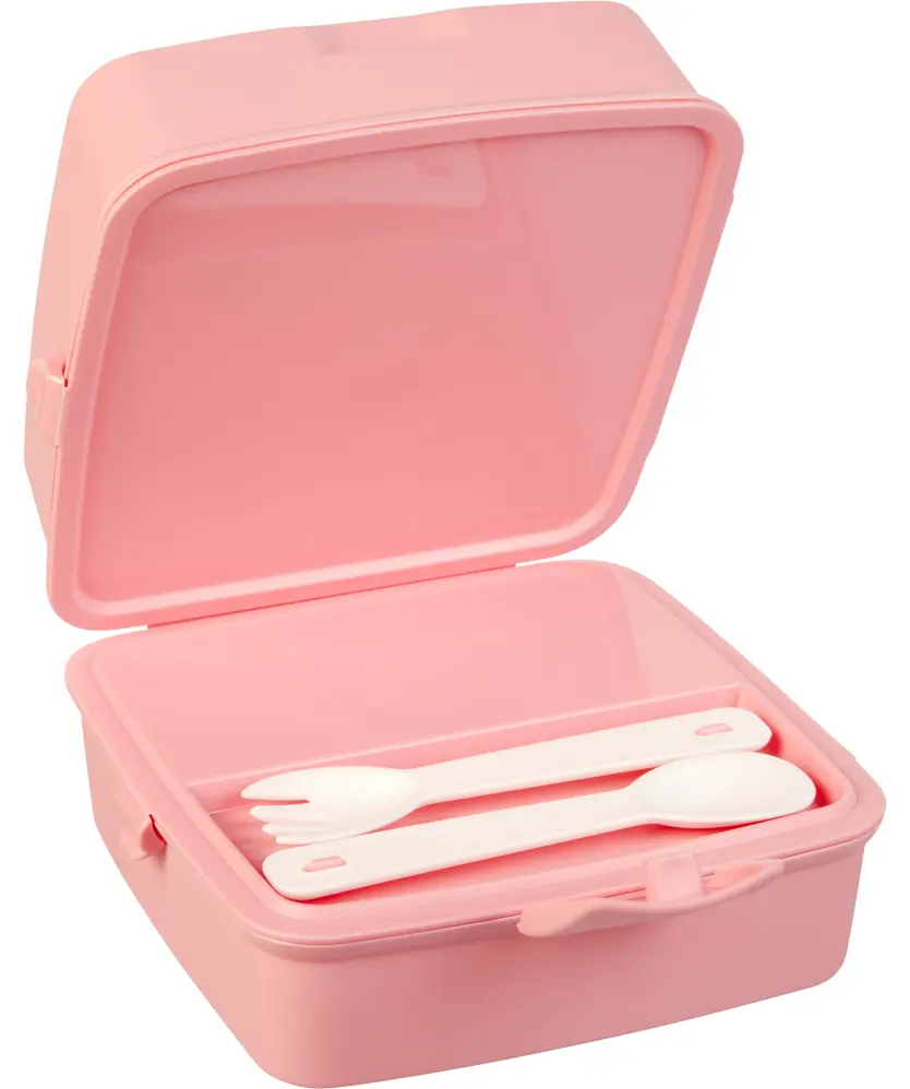 Lunchbox + Trinkflasche, Rose