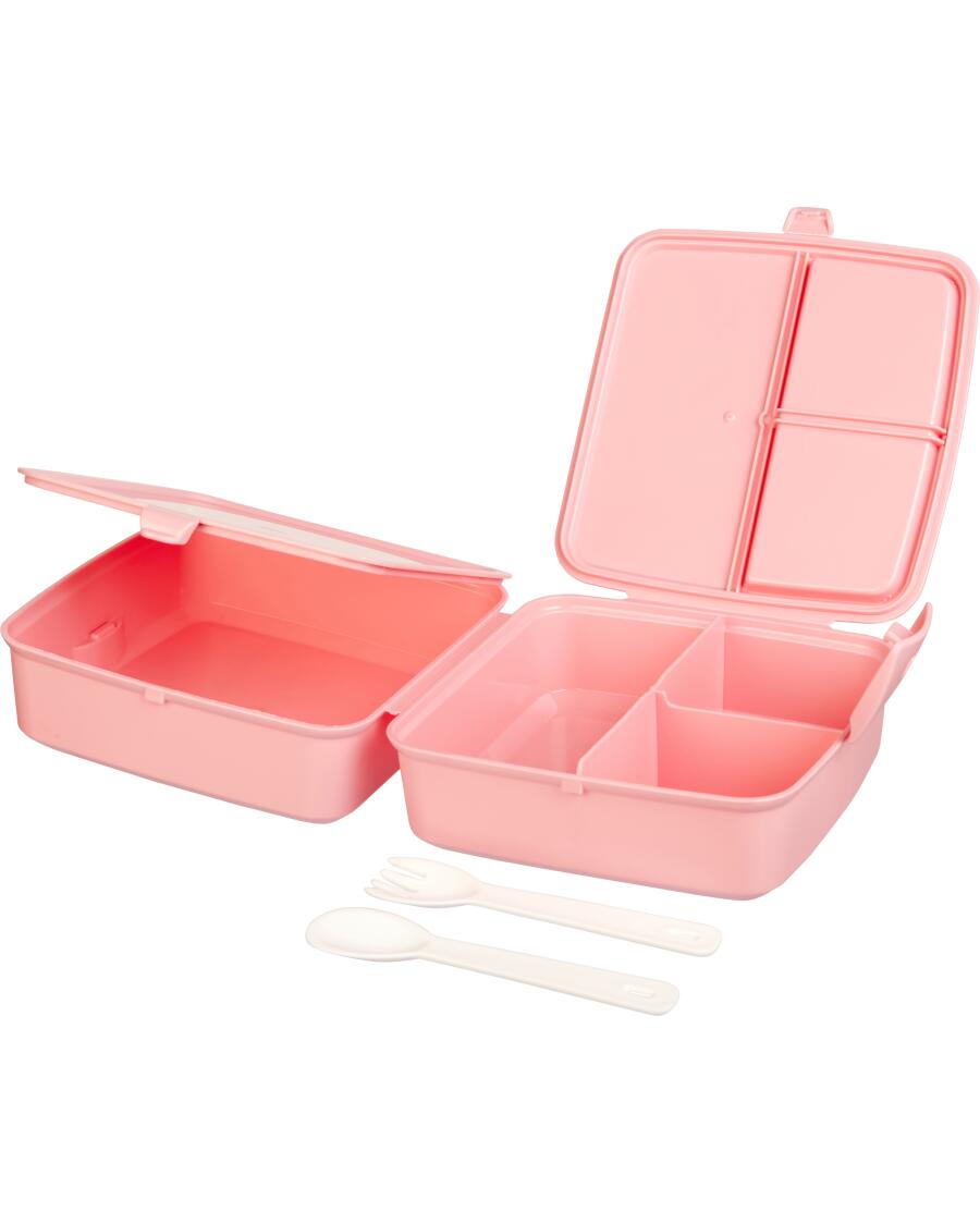 Lunchbox + Trinkflasche, Rose