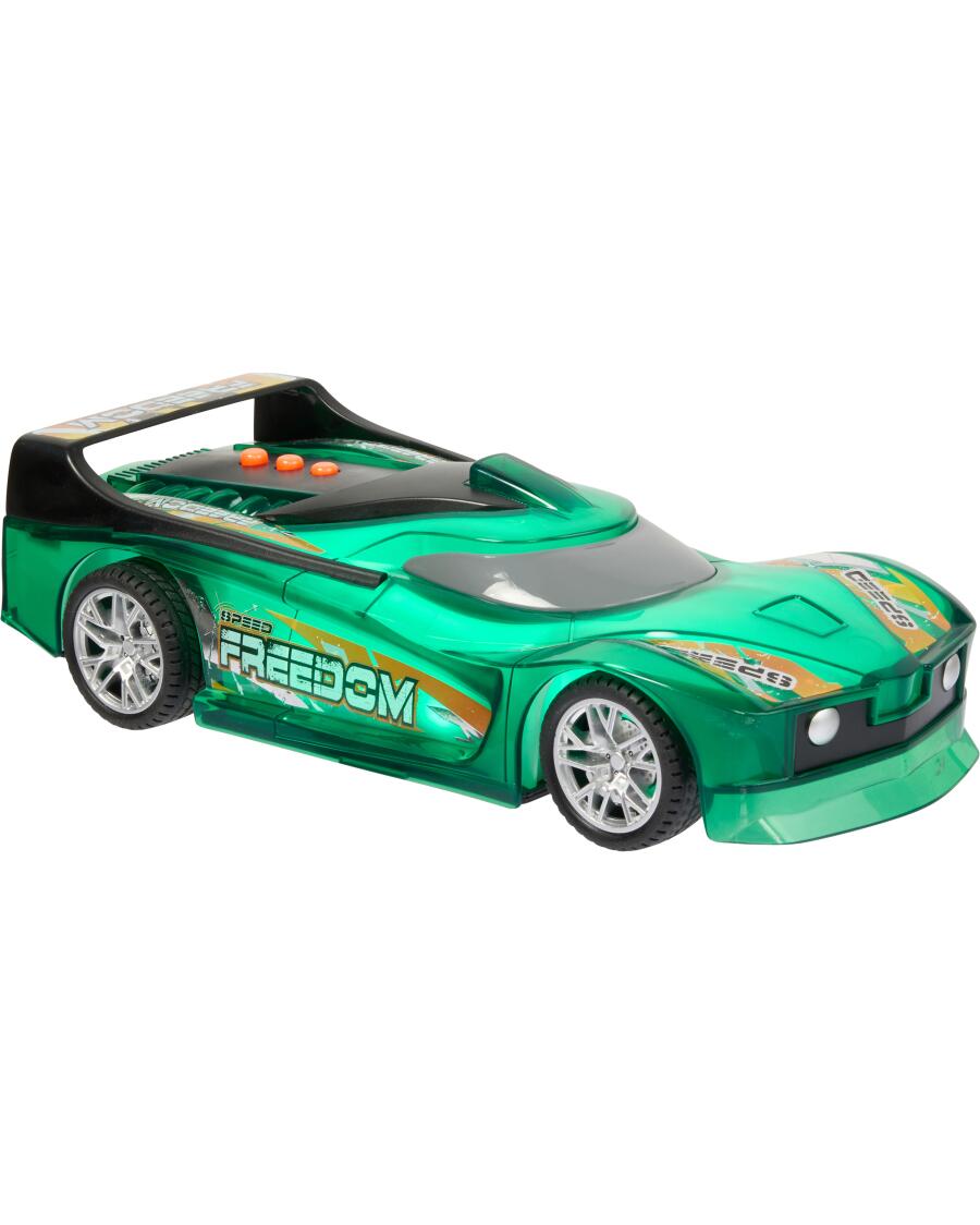 jungen-racing-turbo-auto-gruen