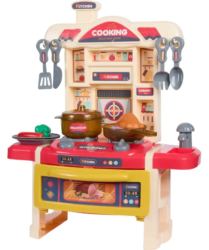 Zabawkowa kuchnia z akcesoriami