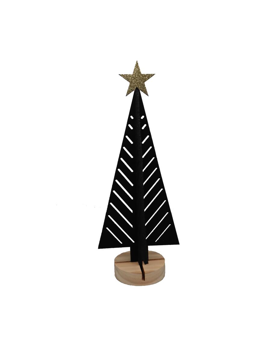 Deko-Tanne Weihnachten schwarz