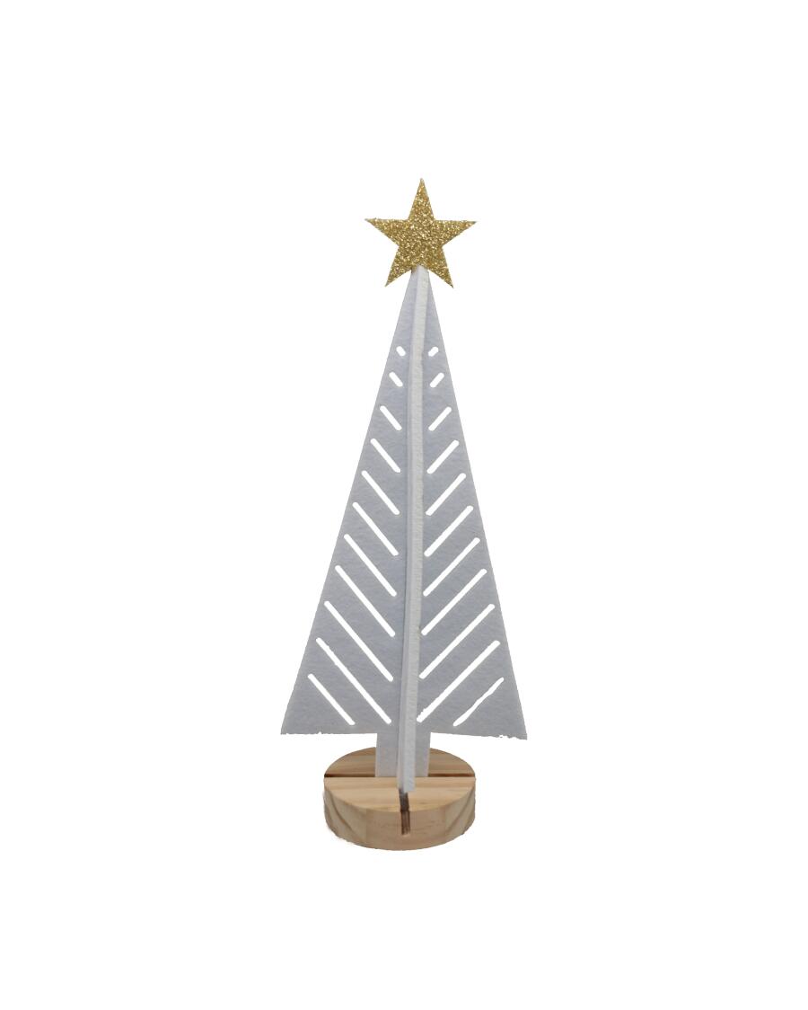 Deko-Tanne Weihnachten weiß