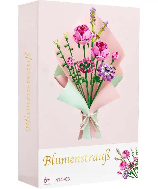 Klemmbausteine Blumenstrauß