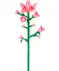 Klemmbausteine Blume pink