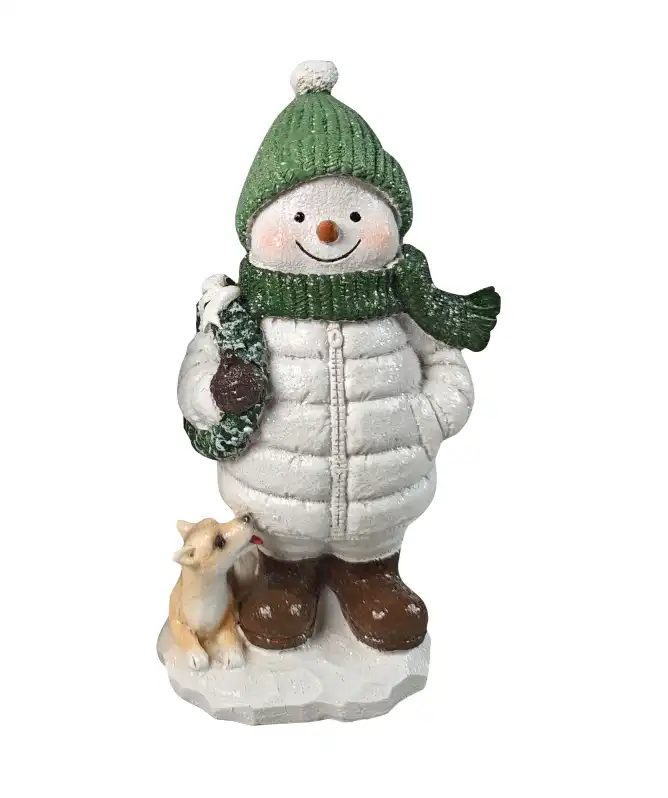 Sneeuwpop decoratie kerst