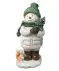 Sneeuwpop decoratie kerst wit