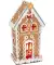 LED-Lebkuchenhaus Weihnachten weiß
