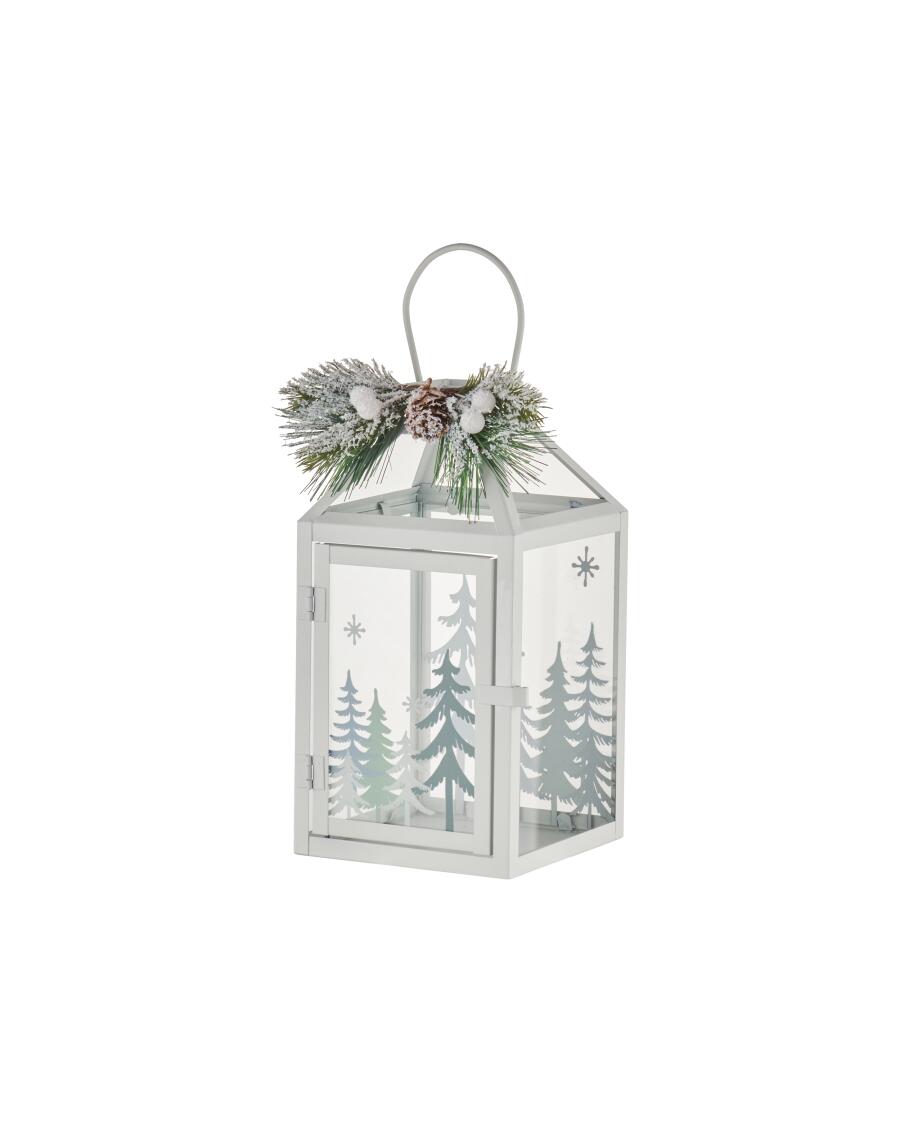Laterne Weihnachten weiß