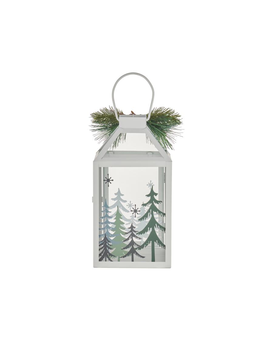Lampion świąteczny różne wzory, ok. 12,5 x 12,5 x 26,5 cm
