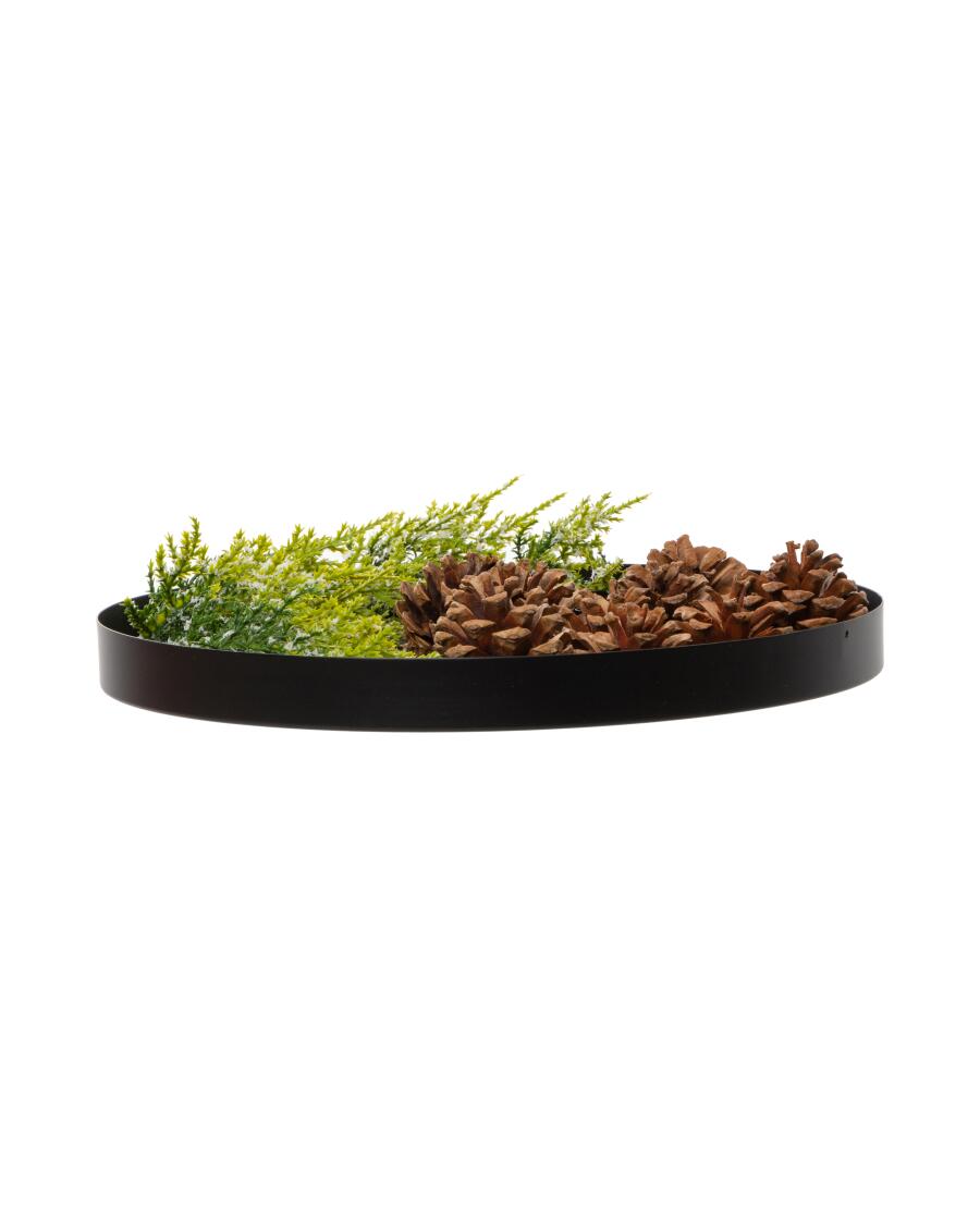 Deco dienblad kerst zwart