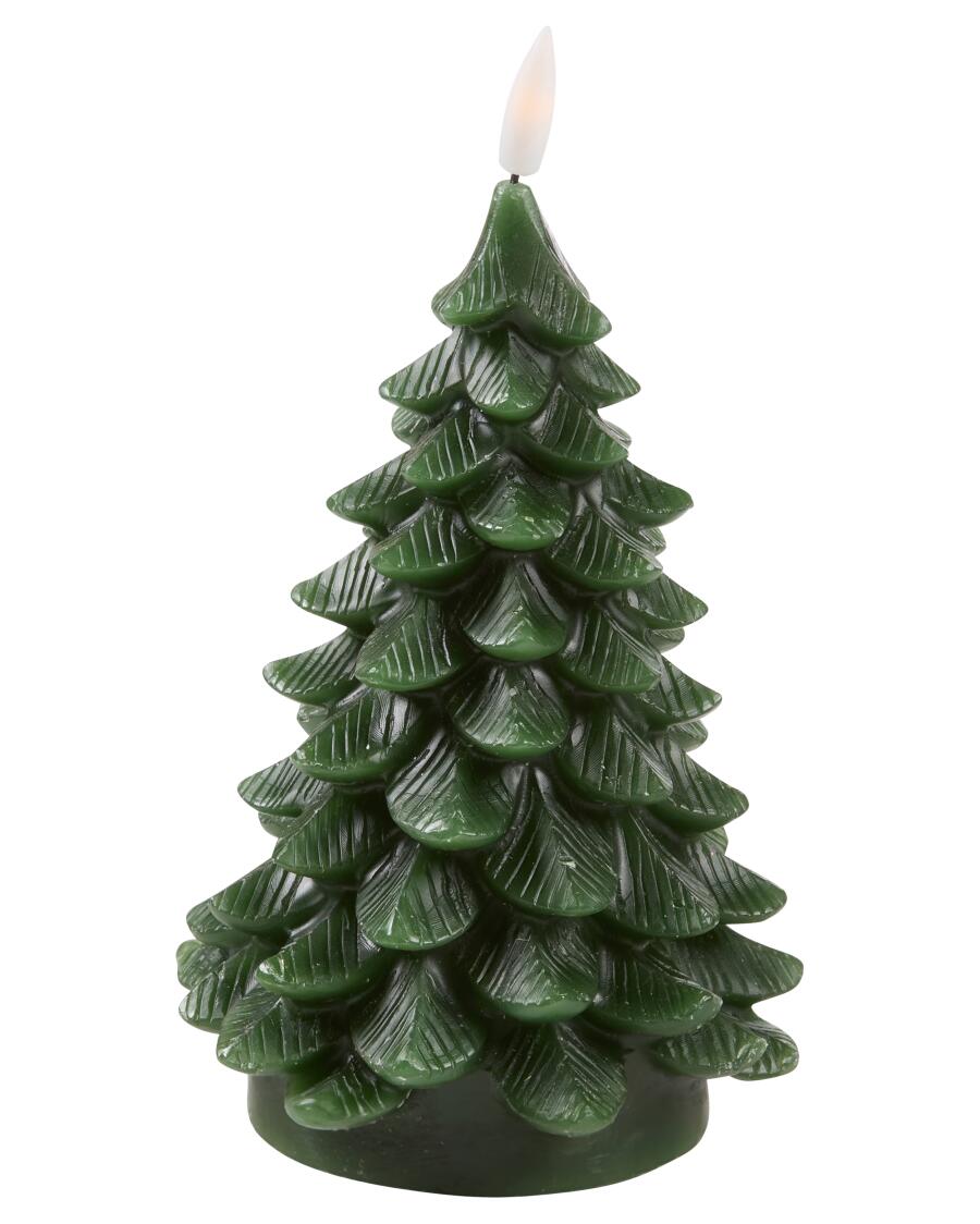 LED-Figurenkerze Weihnachten grün
