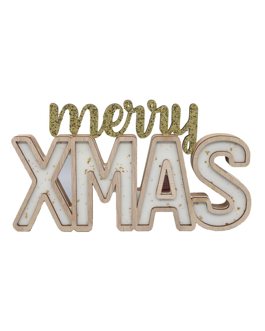 Napis dekoracyjny na Boże Narodzenie ok. 25 x 14 cm