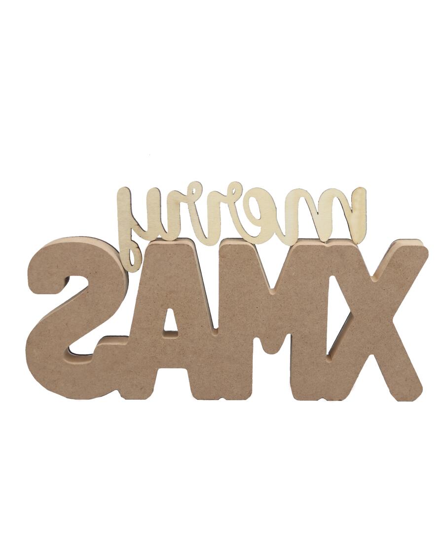 Napis dekoracyjny na Boże Narodzenie ok. 25 x 14 cm