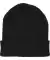 Strick-Beanie schwarz