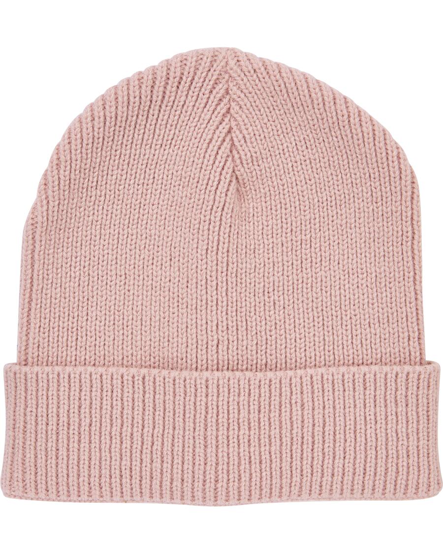 Strick-Beanie rosa