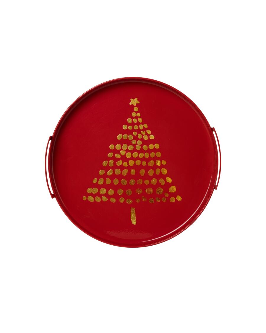 Dekotablett Weihnachten rot