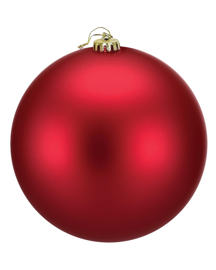 Große Christbaumkugel rot