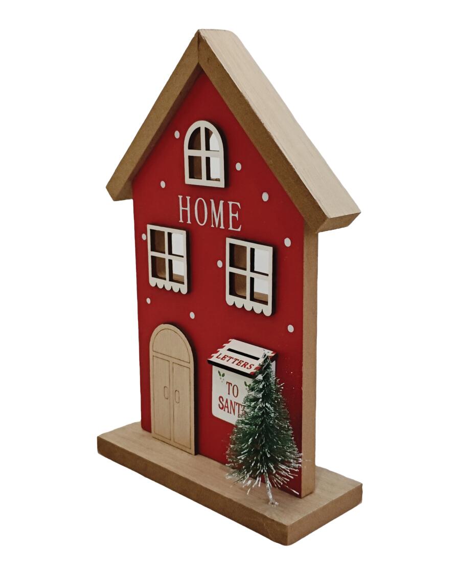 Domek dekoracyjny ok. 13,6 x 5 x 19,6 cm
