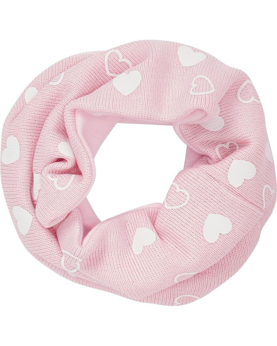 Loopschal mit Fleece rosa