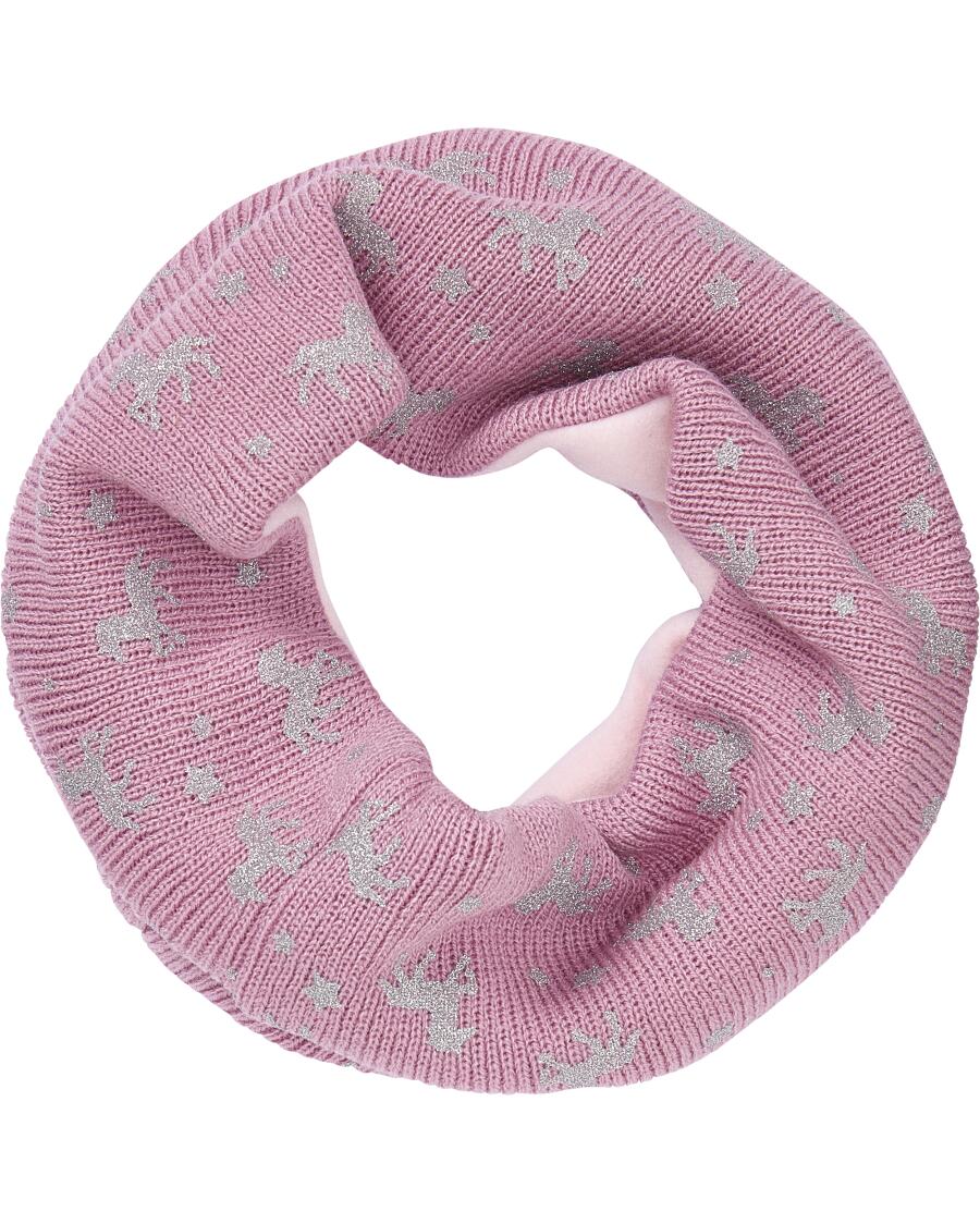 Loopschal mit Fleece lila