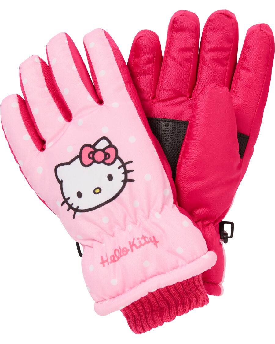 Lizenz Ski-Handschuhe fr Jungen, pink, Hello Kitty