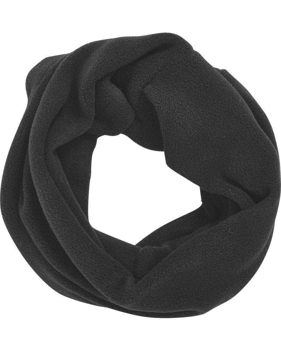 Loopschal aus Fleece schwarz