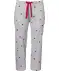 Pyjamahose aus Baumwolle hellgrau melange