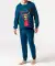 Grinch Pyjama Weihnachten dunkelblau