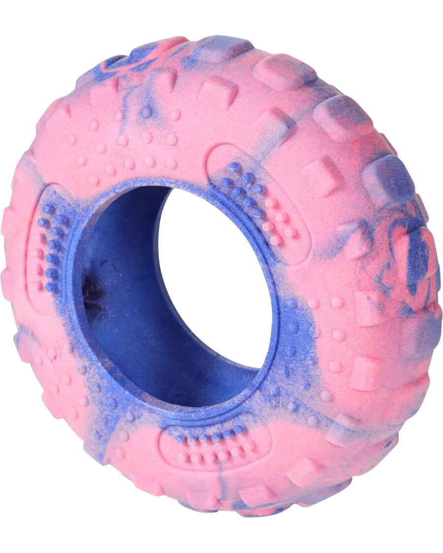 Hundespielzeug Reifen pink