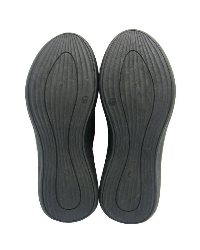 Mesh-look sneakers for women, black (KiK Sneaker in Netzoptik (schwarz)) — KiK, authentic German product in Morocco