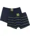 Retro boxershort met patch donkerblauw