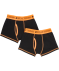 Retro boxerky s neonovými prvky neonově oranžová