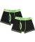 Retro Boxershorts mit Neonelementen neon grün