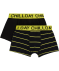 Retro Boxershorts mit Schriftzug schwarz