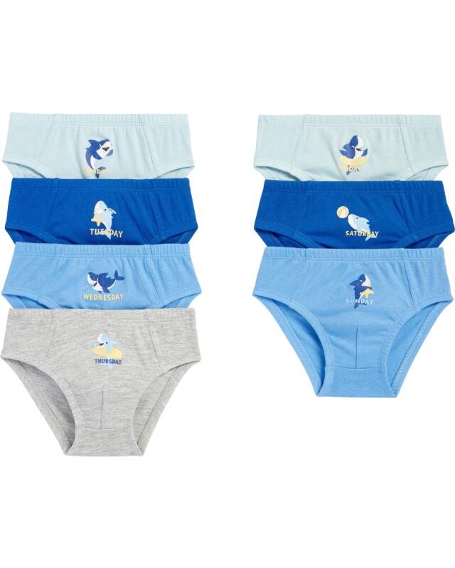 Slips à requins garçon, turquoise clair (KiK Slips mit Haien (helltürkis)) — KiK, produit allemand authentique au Maroc