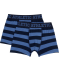 Retro Boxershorts mit Muster blau