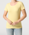 Basic T-Shirt hellgelb