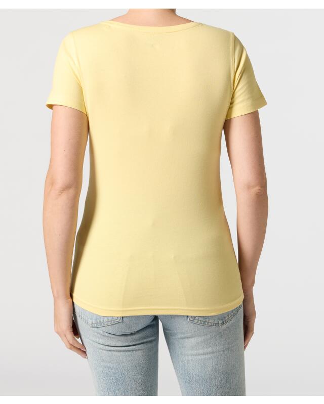 Basic T-shirt for women, light yellow (KiK Basic T-Shirt (hellgelb)) — KiK, authentic German product in Morocco