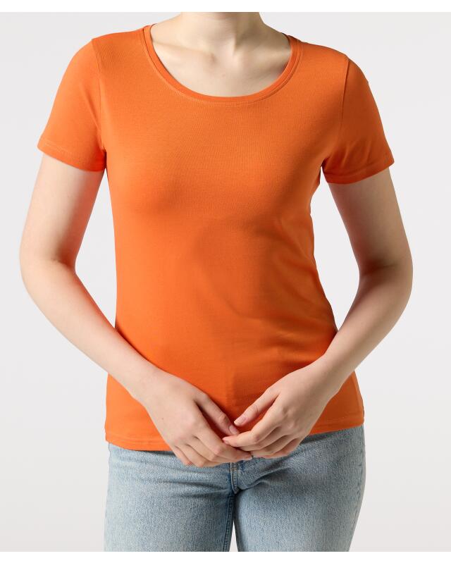 تيشيرت أساسي للنساء، برتقالي (KiK Basic T-Shirt (orange)) — KiK, منتج ألماني أصلي في المغرب