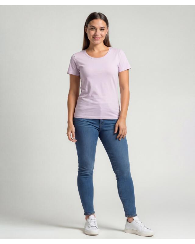 Basic T-shirt for women, lilac (KiK Basic T-Shirt (flieder)) — KiK, authentic German product in Morocco