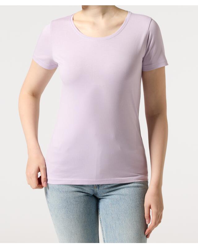 Basic T-shirt for women, lilac (KiK Basic T-Shirt (flieder)) — KiK, authentic German product in Morocco