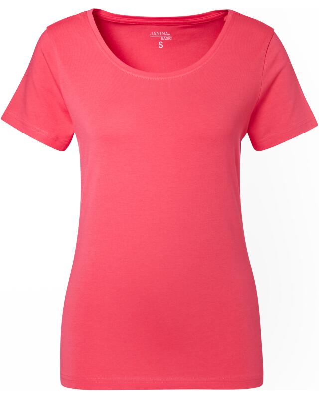 T-shirt basique femme, corail foncé (KiK Basic T-Shirt (Dunkelkoralle)) — KiK, produit allemand authentique au Maroc
