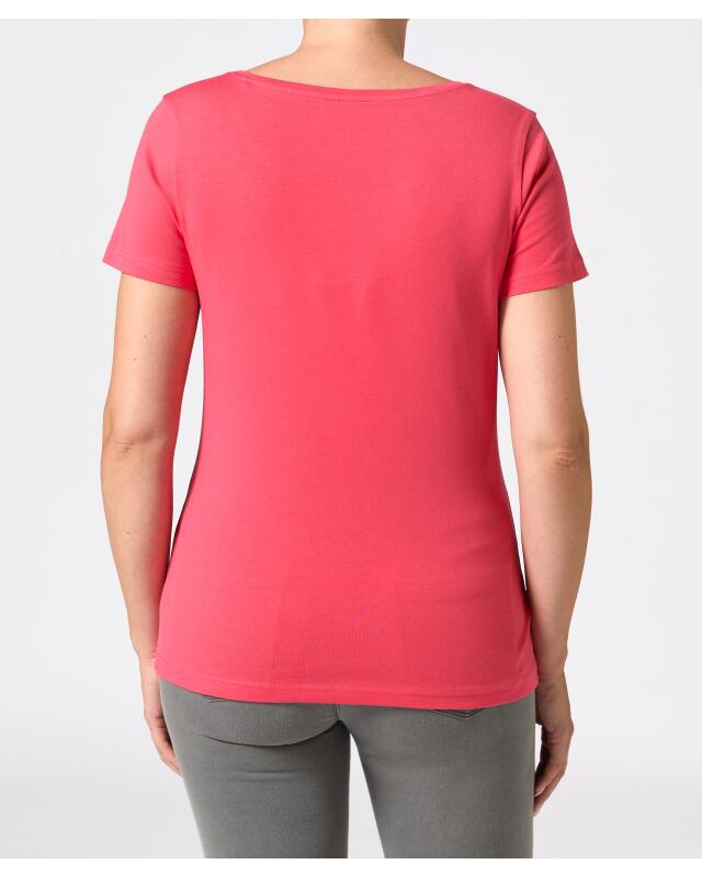 T-shirt basique femme, corail foncé (KiK Basic T-Shirt (Dunkelkoralle)) — KiK, produit allemand authentique au Maroc