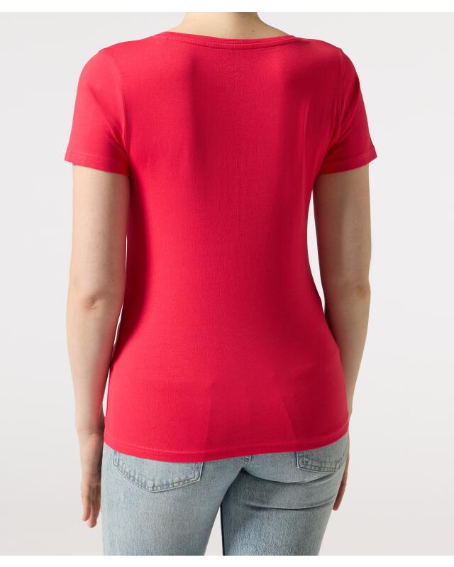 T-shirt basique femme, rose vif clair (KiK Basic T-Shirt (hell Pink)) — KiK, produit allemand authentique au Maroc
