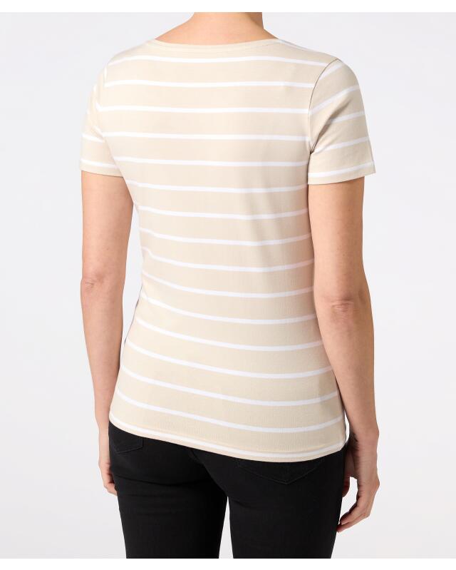 T-shirt rayé femme, crème rayé (KiK Gestreiftes T-Shirt (creme gestreift)) — KiK, produit allemand authentique au Maroc