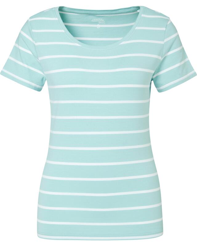 T-shirt rayé femme, bleu rayé (KiK Gestreiftes T-Shirt (blau gestreift)) — KiK, produit allemand authentique au Maroc